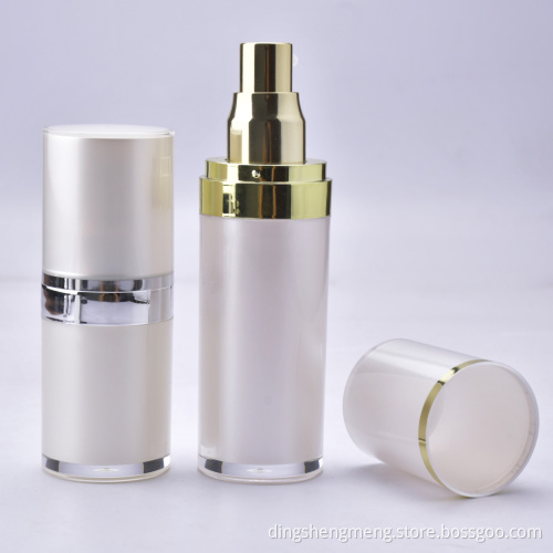 30ml 50ml Round bottle with white cone skin care bottle cosmetic packing spray bottle can print logo